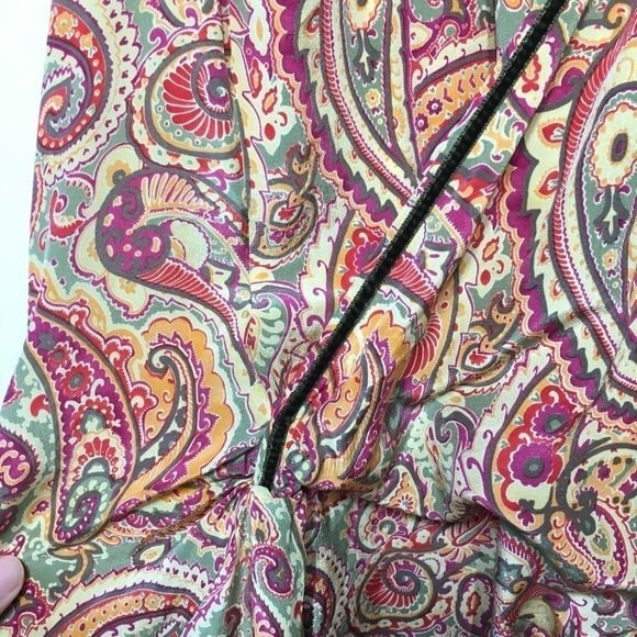 Karen Millen Paisley Print Midi V Neck Dress 10 - Picture 11 of 11